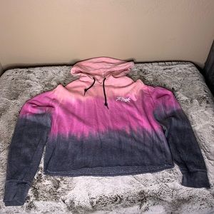 PINK CROPPED HOODIE